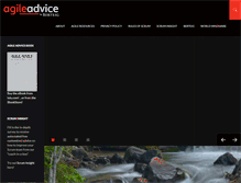 Tablet Screenshot of agileadvice.com